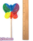Jumbo 2.5-Ounce Butterfly Lollipops - Primary Colors: 16-Piece Box