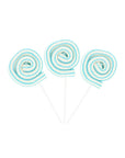 Jumbo Marshmallow Roller Pops - Blue: 18-Piece Box