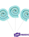Jumbo Marshmallow Roller Pops - Blue: 18-Piece Box