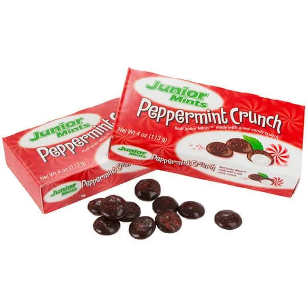 Junior Mints Peppermint Crunch 3.5Ounce Packs 12Piece Box Candy