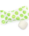 Kiwi Green Polka Dots Wrapped Butter Mint Creams: 300-Piece Case