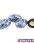 Koppers Silver Pearlescence Dark Chocolate Jordan Almonds: 5LB Bag