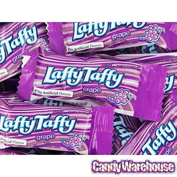 Laffy Taffy Candy Grape 145Piece Tub Candy Warehouse