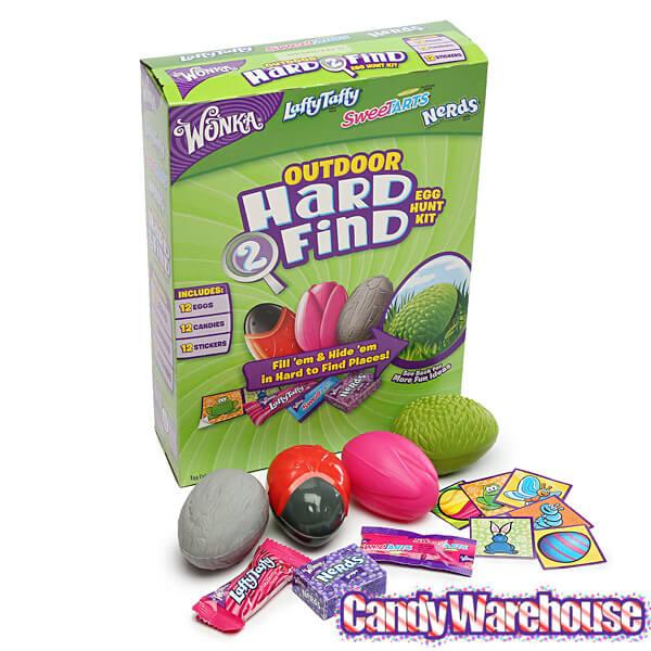 Laffy Taffy - SweeTarts - Nerds Candy Filled Outdoor Easter Eggs: 12-Piece Box - Candy Warehouse