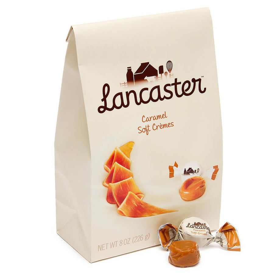 Lancaster Caramel Soft Cremes Candy: 8-Ounce Bag - Candy Warehouse