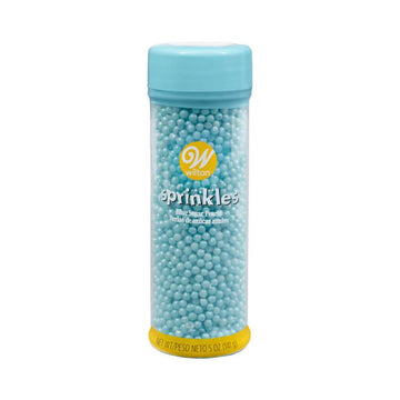 Light Blue Sugar Pearls Sprinkles: 5-Ounce Bottle - Candy Warehouse
