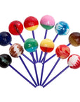 Linda's Lollies Gourmet Ball Lollipops: 24-Piece Display