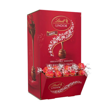Lindt Chocolate Lindor Truffles - Milk Chocolate: 120-Piece Box - Candy Warehouse