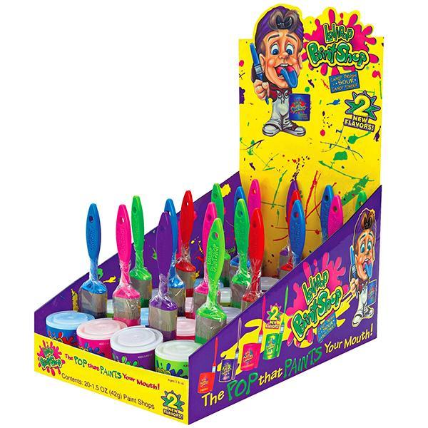 Lollipop Paint Shop Candy Packs: 16-Piece Display