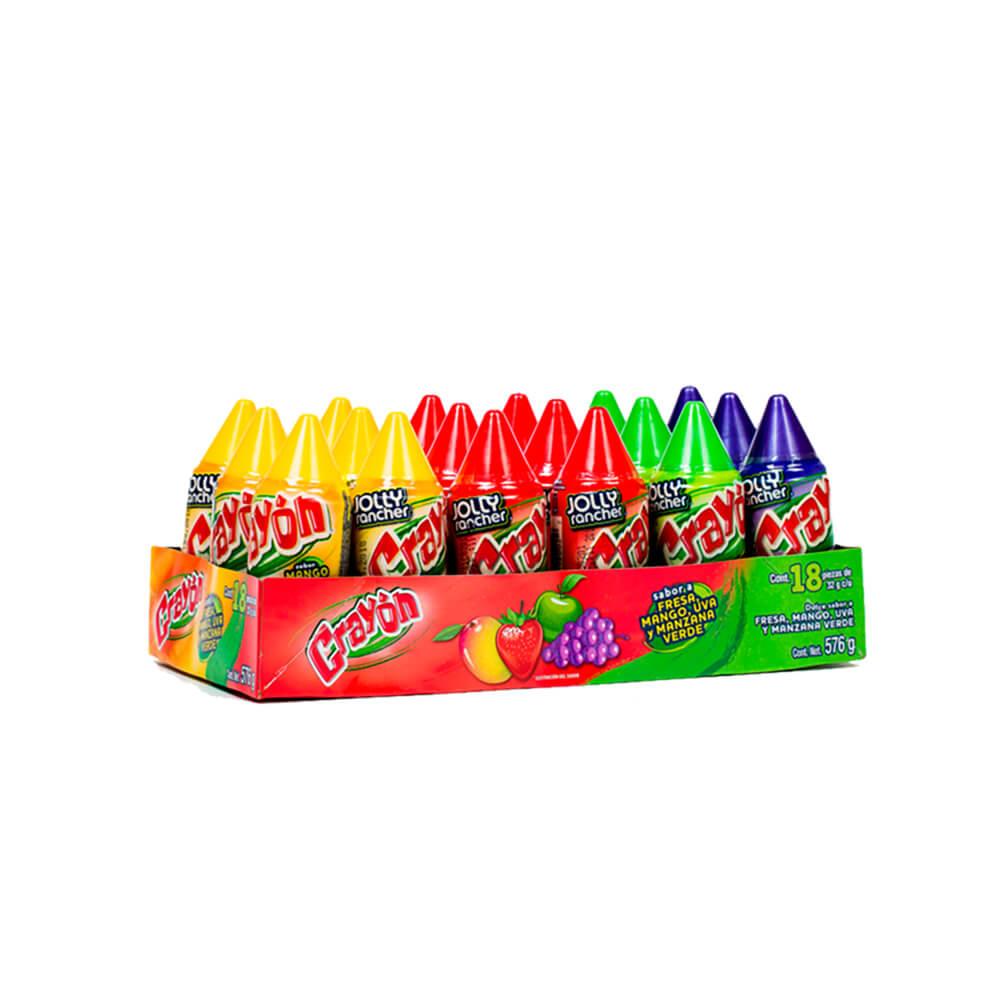 Crayon Soft Candy (4 Pack) Grape, Green Apple, Mango, Strawberry