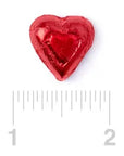 Madelaine Red Foiled Milk Chocolate Hearts: 10LB Case