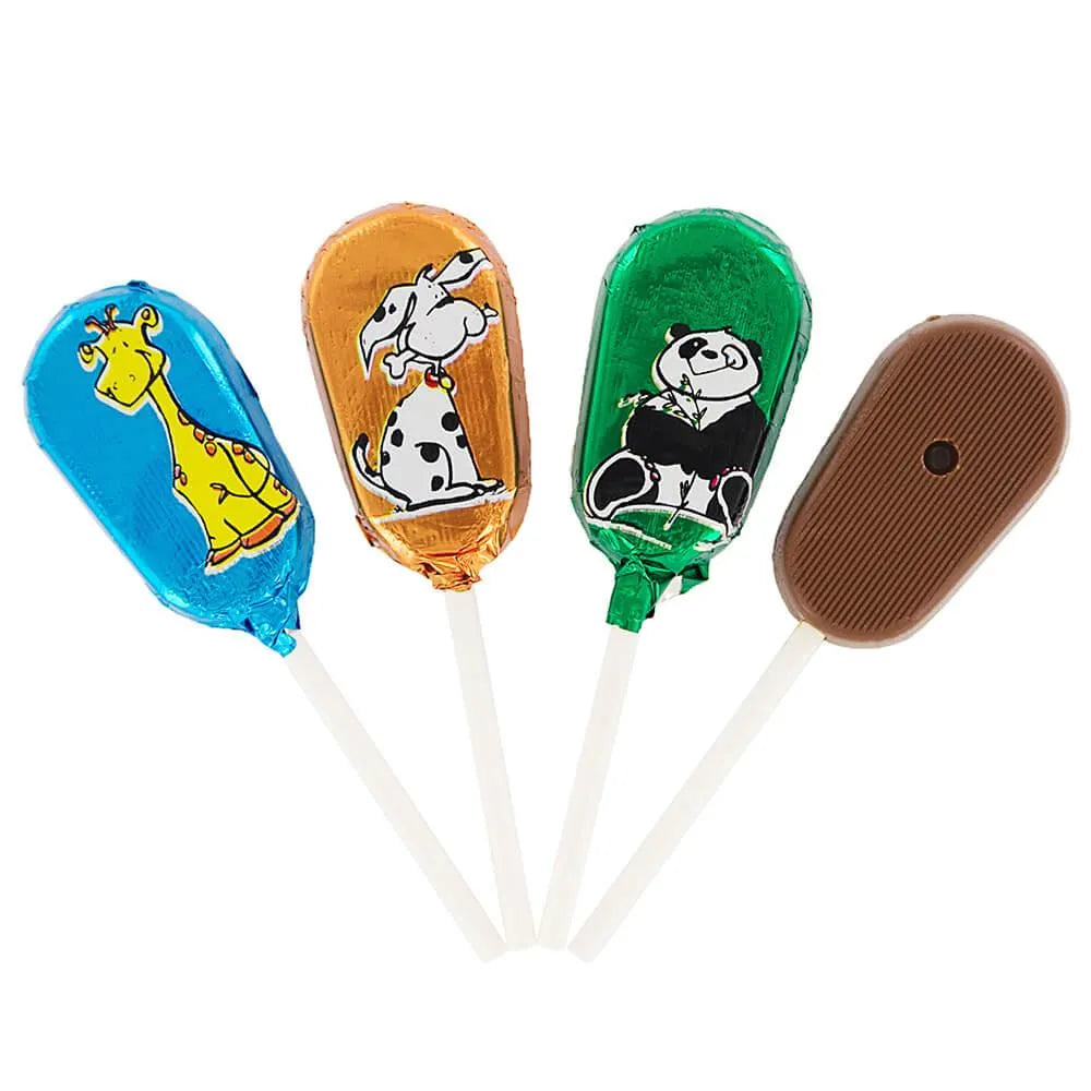 Madelaine Animal Foiled Milk Chocolate Lollipops: 36-Piece Display – Candy  Warehouse, image size:1000x1000