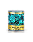 Madelaine Aqua Green Foiled Dark Chocolate Truffles: 30-Piece Tub