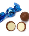 Madelaine Blue Foiled White Chocolate Filled Truffles: 30-Piece Tub