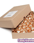 Madelaine Bronze Foiled Dark Chocolate Hearts: 5LB Box