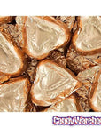 Madelaine Bronze Foiled Dark Chocolate Hearts: 5LB Box