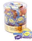 Madelaine Chanukah Gelt Gold Foiled Milk Chocolate Coins in Mesh Bags: 24-Piece Tub