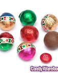 Madelaine Christmas Foiled Milk Chocolate Balls: 5LB Bag