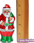 Madelaine Foiled 2-Ounce Solid Milk Chocolate Santas: 24-Piece Display
