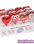 Madelaine Foiled Chocolate Heart Pops: 24-Piece Display