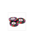 Madelaine Foiled Dark Chocolate Mint Poker Chips - $100 Black: 5LB Bag