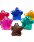 Madelaine Foiled Dark Chocolate Stars - Assorted Colors: 5LB Bag