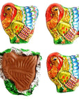 Madelaine Foiled Flat Milk Chocolate Turkeys: 40-Piece Tub