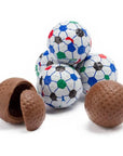 Madelaine Foiled Milk Chocolate 1.5-Inch Sports Balls Candy - Soccer Balls: 36-Piece Tub