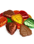 Madelaine Foiled Milk Chocolate Autumn Leaves Candy: 10LB Case