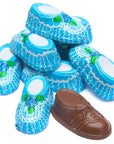 Madelaine Foiled Milk Chocolate Baby Booties - Boy: 64-Piece Box