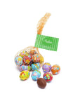 Madelaine Foiled Milk Chocolate Easter Eggs 2-Ounce Mesh Bags: 24-Piece Tub