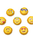 Madelaine Foiled Milk Chocolate Emoji Candy Rounds: 5LB Bag