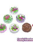 Madelaine Foiled Milk Chocolate Flower Wafers - Violets: 10LB Case