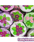 Madelaine Foiled Milk Chocolate Flower Wafers - Violets: 10LB Case
