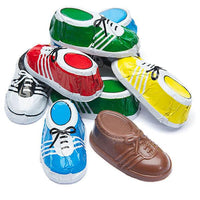 Madelaine Foiled Milk Chocolate Sneakers Candy: 64-Piece Box - Candy Warehouse
