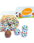 Madelaine Foiled Milk Chocolate Sports Balls 2-Ounce Mesh Bags - Soccer: 24-Piece Tub