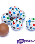 Madelaine Foiled Milk Chocolate Sports Balls 2-Ounce Mesh Bags - Soccer: 24-Piece Tub