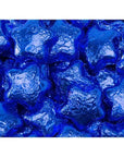 Madelaine Foiled Milk Chocolate Stars - Blue: 5LB Bag