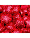 Madelaine Foiled Milk Chocolate Stars - Red: 5LB Bag