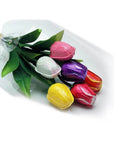 Madelaine Foiled Milk Chocolate Tulips Candy: 6-Piece Bouquet