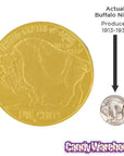 Madelaine Gold Foiled Buffalo Giant Milk Chocolate Coins: 60-Piece Box