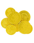 Madelaine Gold Foiled Milk Chocolate Coins - Assorted: 10LB Case