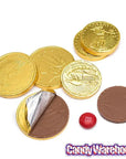 Madelaine Gold Foiled Milk Chocolate Coins - Assorted: 10LB Case