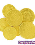 Madelaine Gold Foiled Milk Chocolate Coins - Assorted: 10LB Case