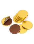 Madelaine Gold Foiled Milk Chocolate Coins - Blank: 5LB Bag