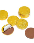 Madelaine Gold Foiled Milk Chocolate Coins - Large: 10LB Case