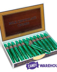 Madelaine Green Foiled Milk Chocolate Cigars: 24-Piece Box