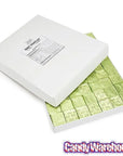 Madelaine Light Green Foiled Mint Truffle Dark Chocolate Squares: 5LB Box