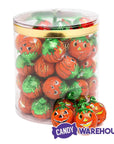 Madelaine Pumpkin Foiled Peanut Butter Filled Milk Chocolate Balls: 40-Piece Tub