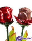 Madelaine Red Foiled Milk Chocolate Roses Bouquet: 12-Piece Florist Box